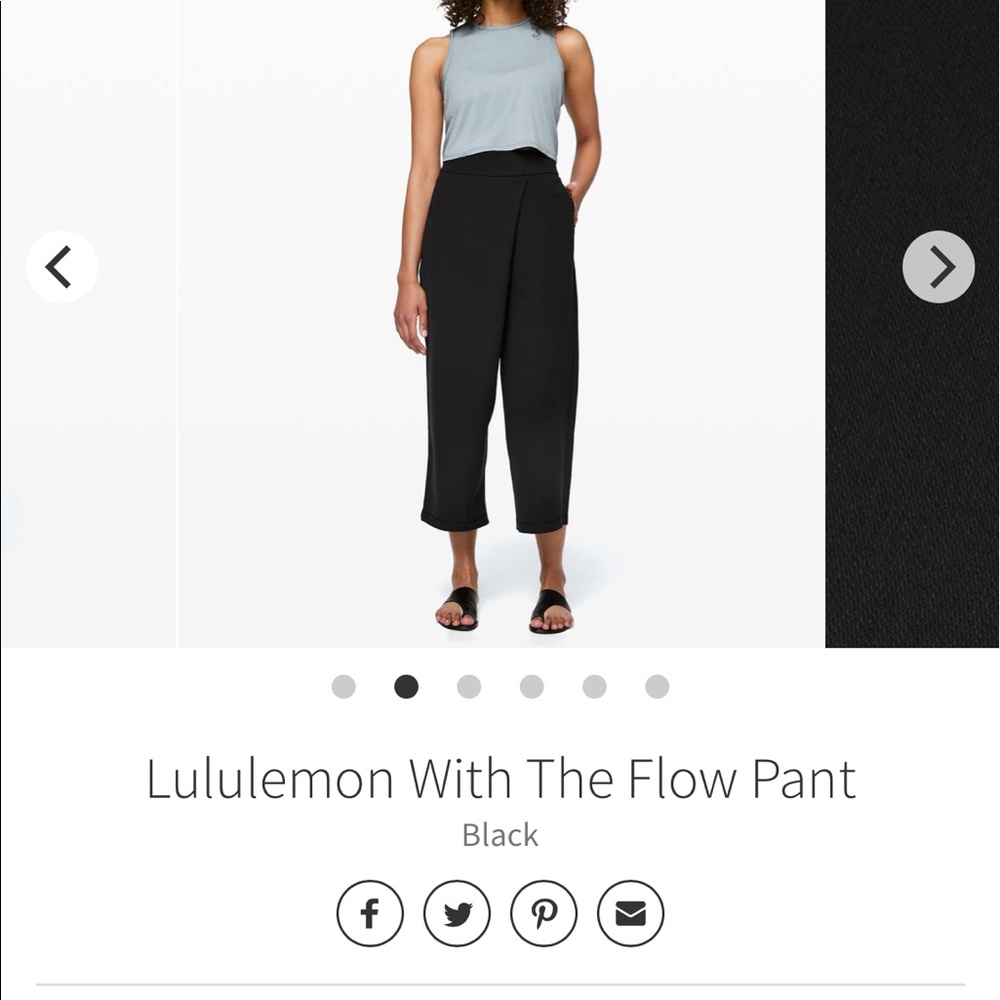 NWOT Lululemon “With the Flow” pant - sz 6